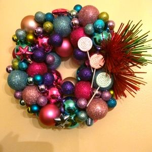 Handmade bulb wreath